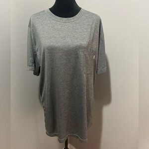 Vuori Men’s T Shirt Gray Size Large Tradewind Pocket Performance Crew Neck Tee